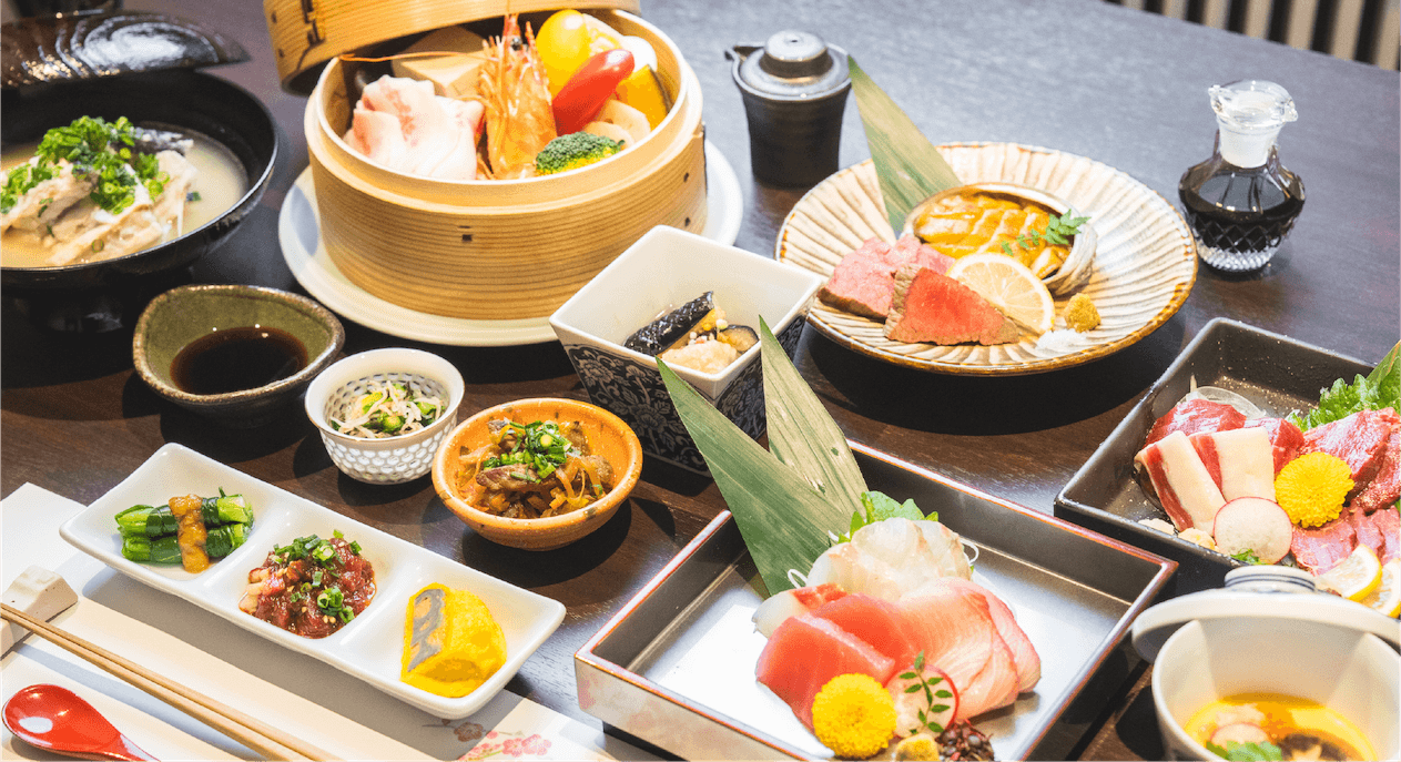 龍栄荘のお料理