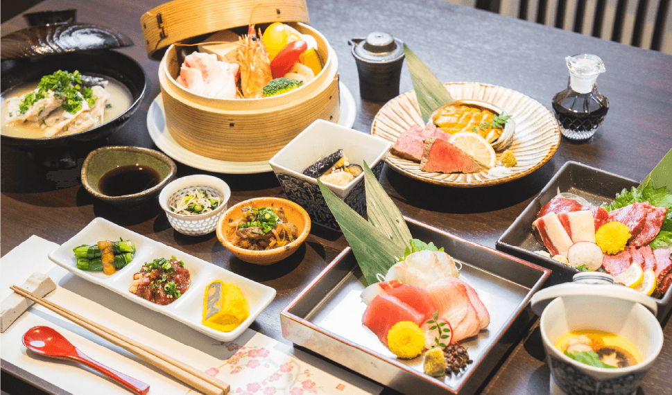 龍栄荘のお料理