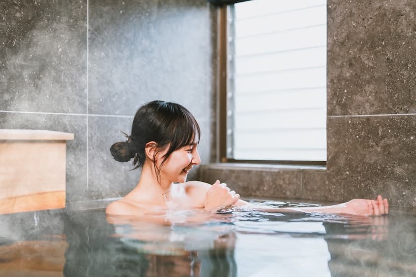 日帰り温泉の内観の写真